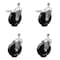 Service Caster 5 Inch Soft Rubber Wheel Swivel 12mm Stem Caster Total Lock Brake SCC, 2PK SCC-TSTTL20S514-SRS-M1215-2-S-2 - alternate 1